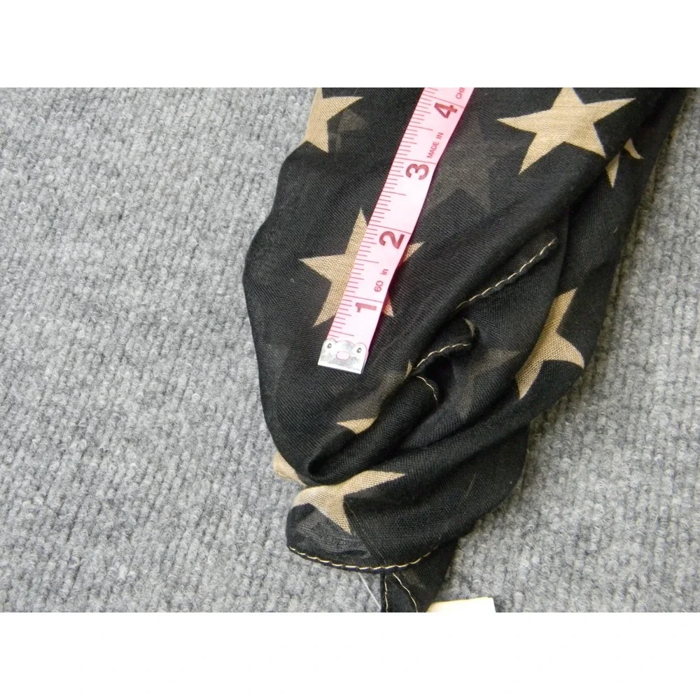 American Flag Infinity Scarf Red White Blue Stars Stripes 100% Viscose Patriotic